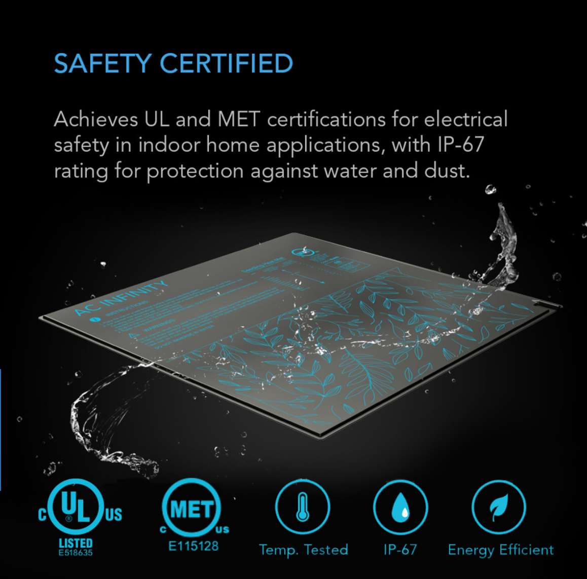 waterproof and electrical safety heat map