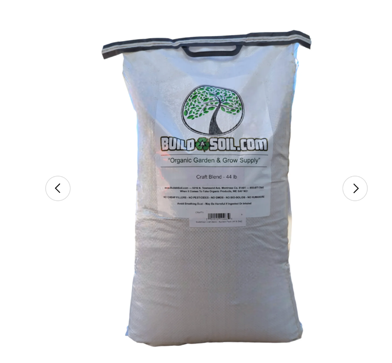 BuildASoil Craft Blend all-purpose organic fertilizer complete nutrient solution sustainable gardening amendment.