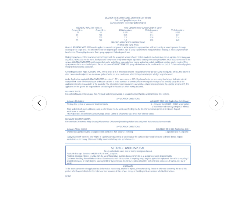 Extra strength BTI fungus gnat control WDG3000 application instructions pest treatment guide.