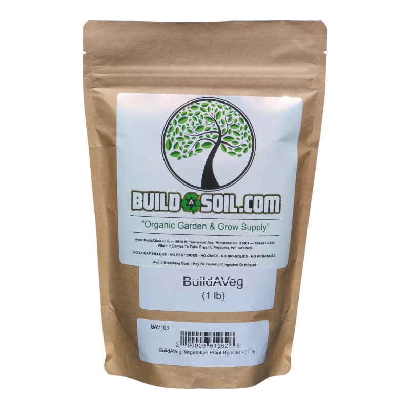 Professional-grade BuildAVeg formula enhances vegetative plant development naturally.