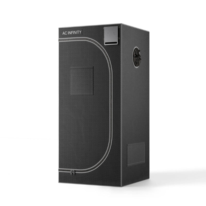 AC Infinity 2x2 Advance Grow Tent System with smart controls, LED grow light, ventilation and single plant hydroponic setup for indoor growing.