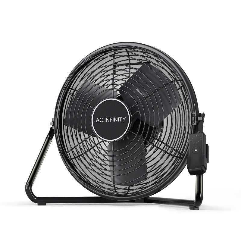 Front view of CLOUDLIFT S12 12-inch floor wall fan.