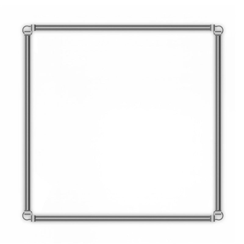 4x4 grow tent mounting bar assembly featuring heavy-duty steel construction and secure corner joints.