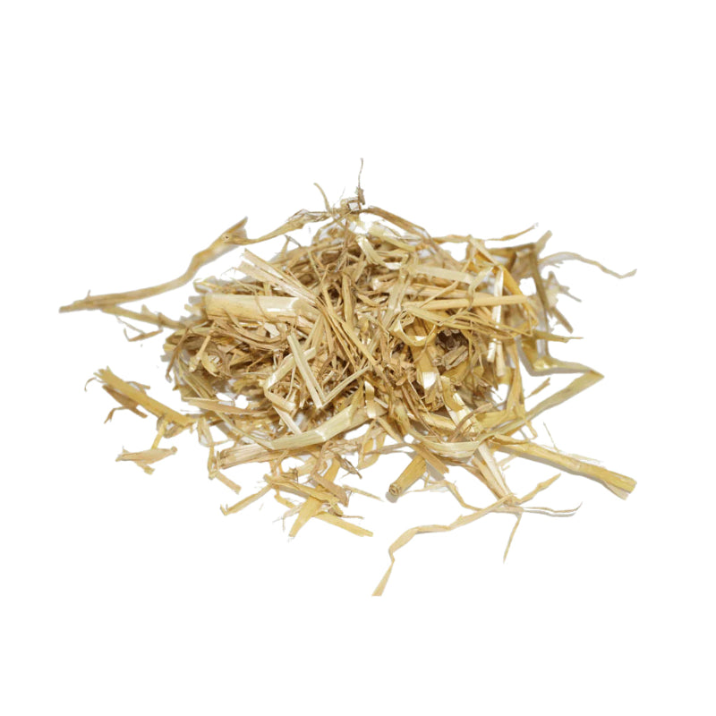 Clean organic straw mulch by BuildASoil showing natural texture and color - high-quality garden ground cover.