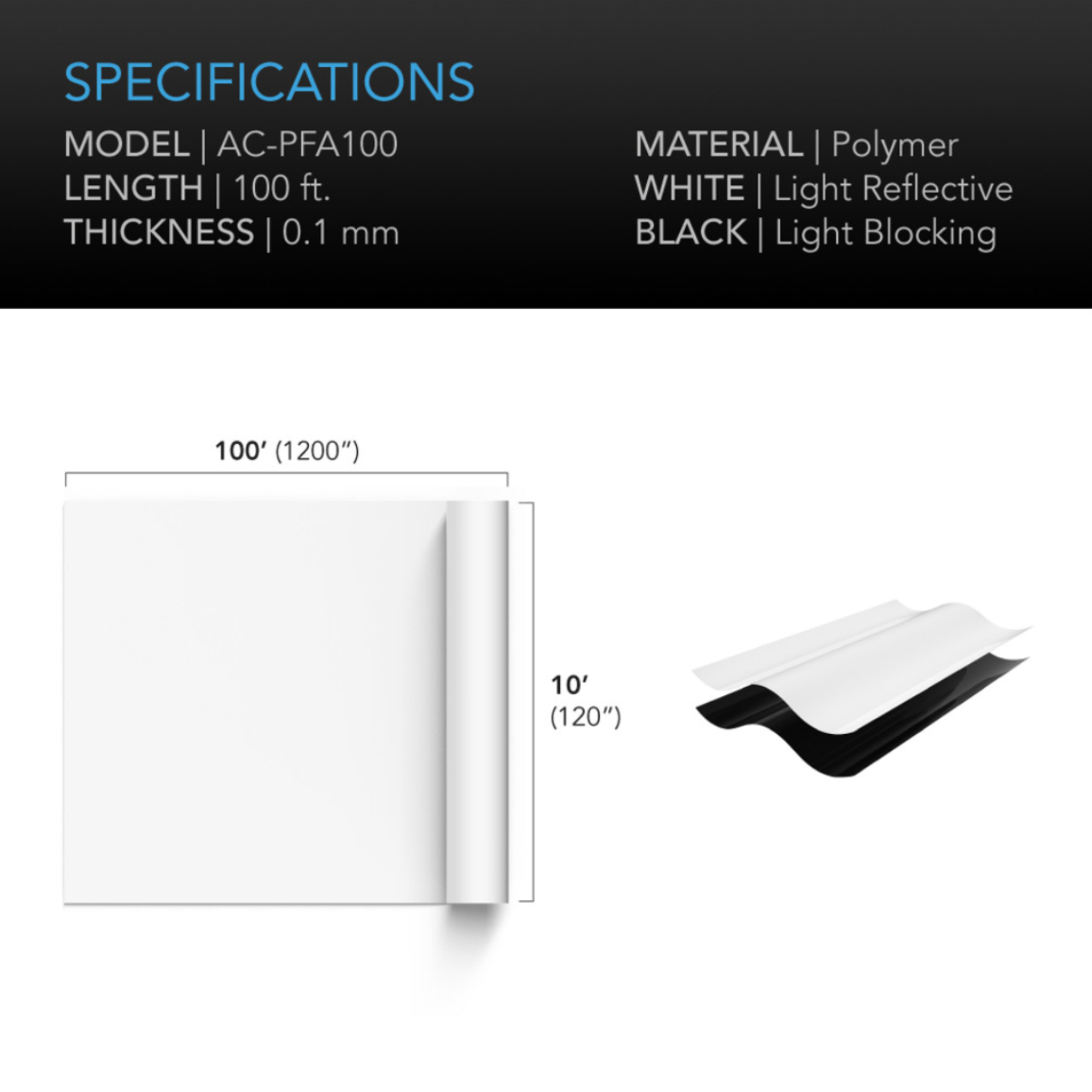 Black and White Panda Film, Waterproof Reflective Sheet