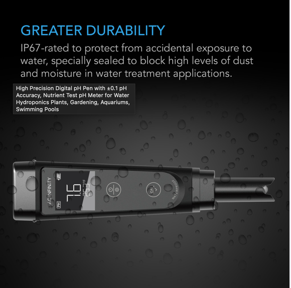 PH Meter Kit & Pen Tester | 5-in-1 Water Quality Tester