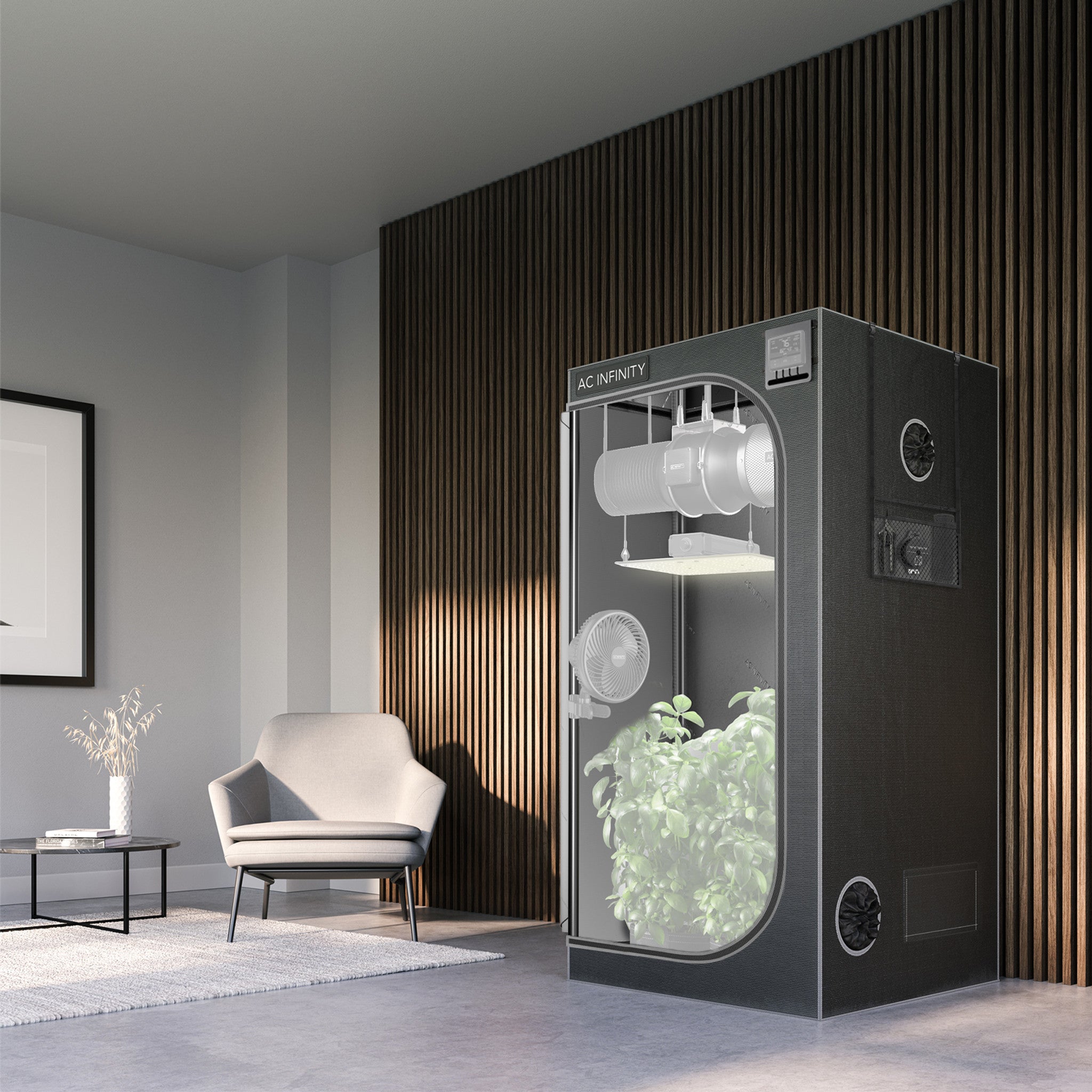 AC Infinity CLOUDLAB 722 – 2x2 Grow Tent with 2000D Canvas & Steel Frame